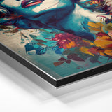 Hier wird das Material "Alu-Dibond" in der Nahaufnahme gezeigt