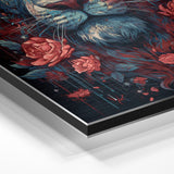 Hier wird das Material "Alu-Dibond" in der Nahaufnahme gezeigt