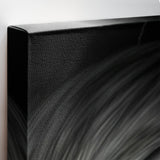 Eine Nahaufnahme des Leinwandmaterials