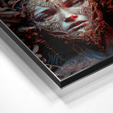 Hier wird das Material "Alu-Dibond" in der Nahaufnahme gezeigt