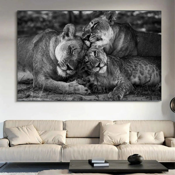 Janu Lion Family Janu Canvas