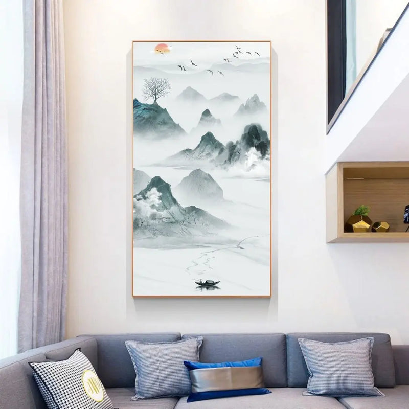 Janu Chinese Landscape Janu Canvas