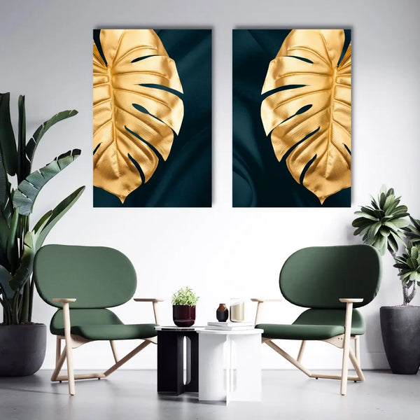 Janu Golden Leaves I Janu Canvas