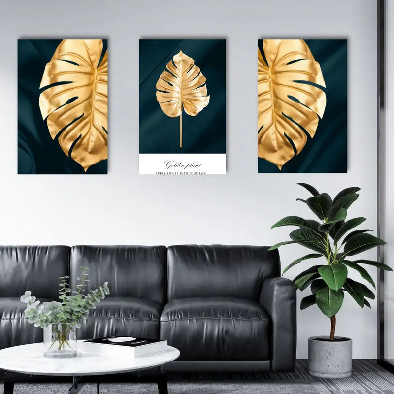 Janu Golden Leaves I Janu Canvas